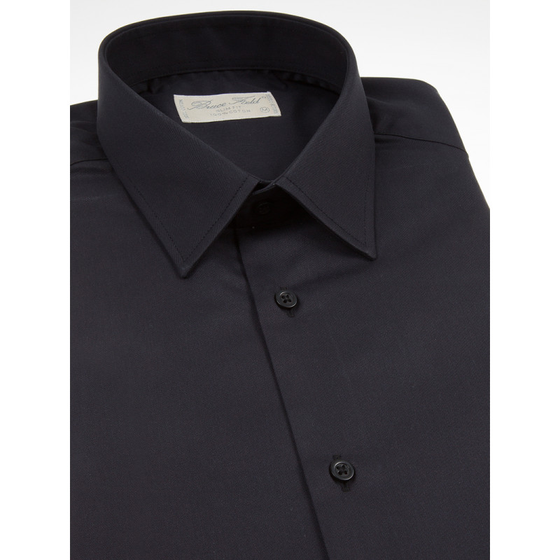 Chemise Benton cintrée pur coton unie