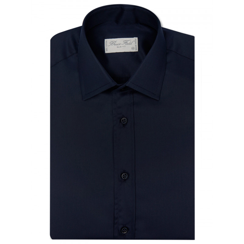 Chemise Benton cintrée pur coton unie