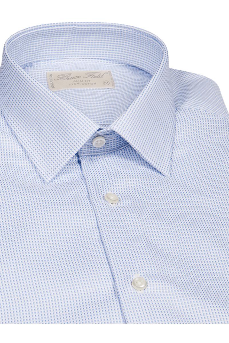 Chemise cintrée à petits carreaux
