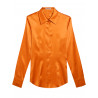 Chemisier En Soie Pure Camaïeu - Taille L/XL Gris Clair, Occasion Très Bon état
