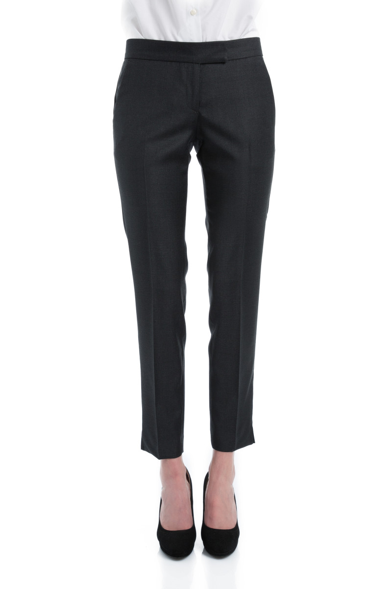 Tailleur cintré pantalon cigarette en pure laine Vitale Barberis Canonico 110's