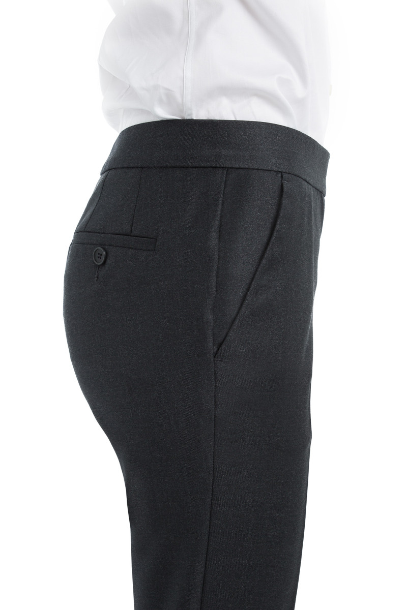 Tailleur cintré pantalon cigarette en pure laine Vitale Barberis Canonico 110's