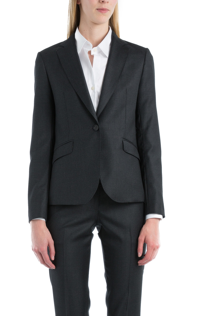 Tailleur cintré pantalon cigarette en pure laine Vitale Barberis Canonico 110's