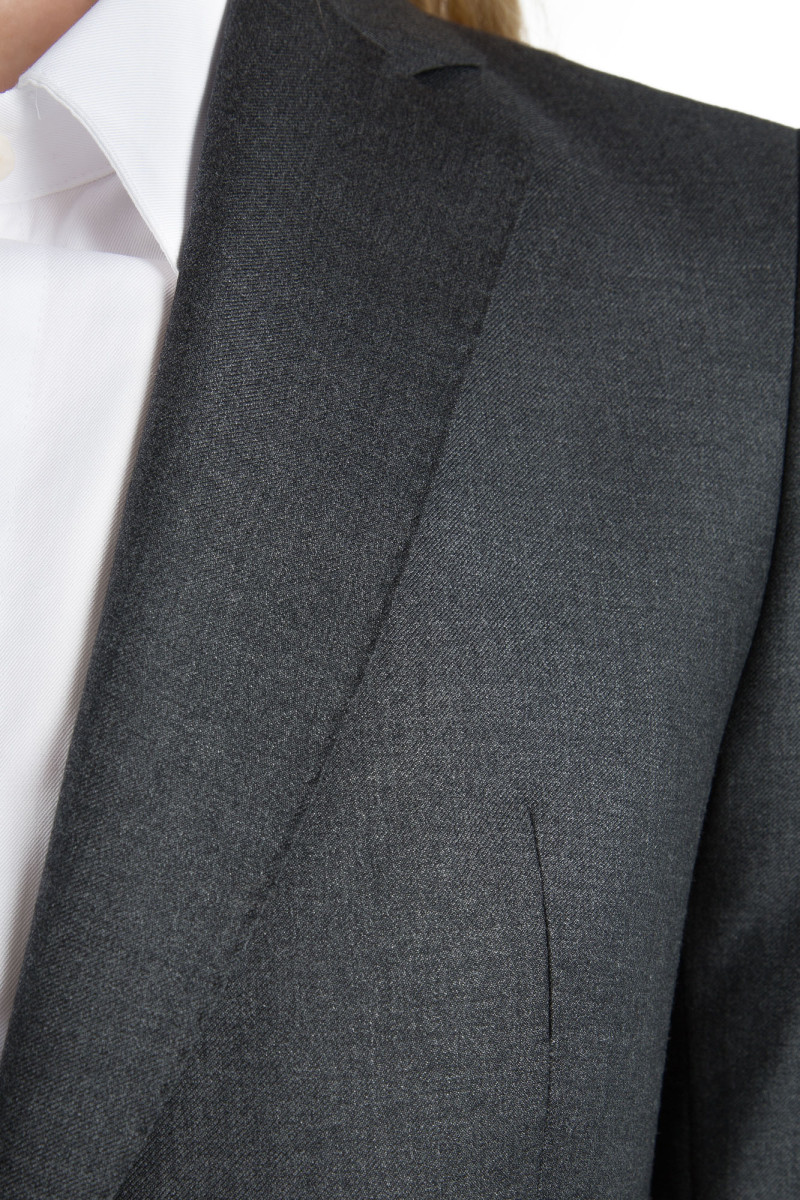 Tailleur cintré pantalon cigarette en pure laine Vitale Barberis Canonico 110's