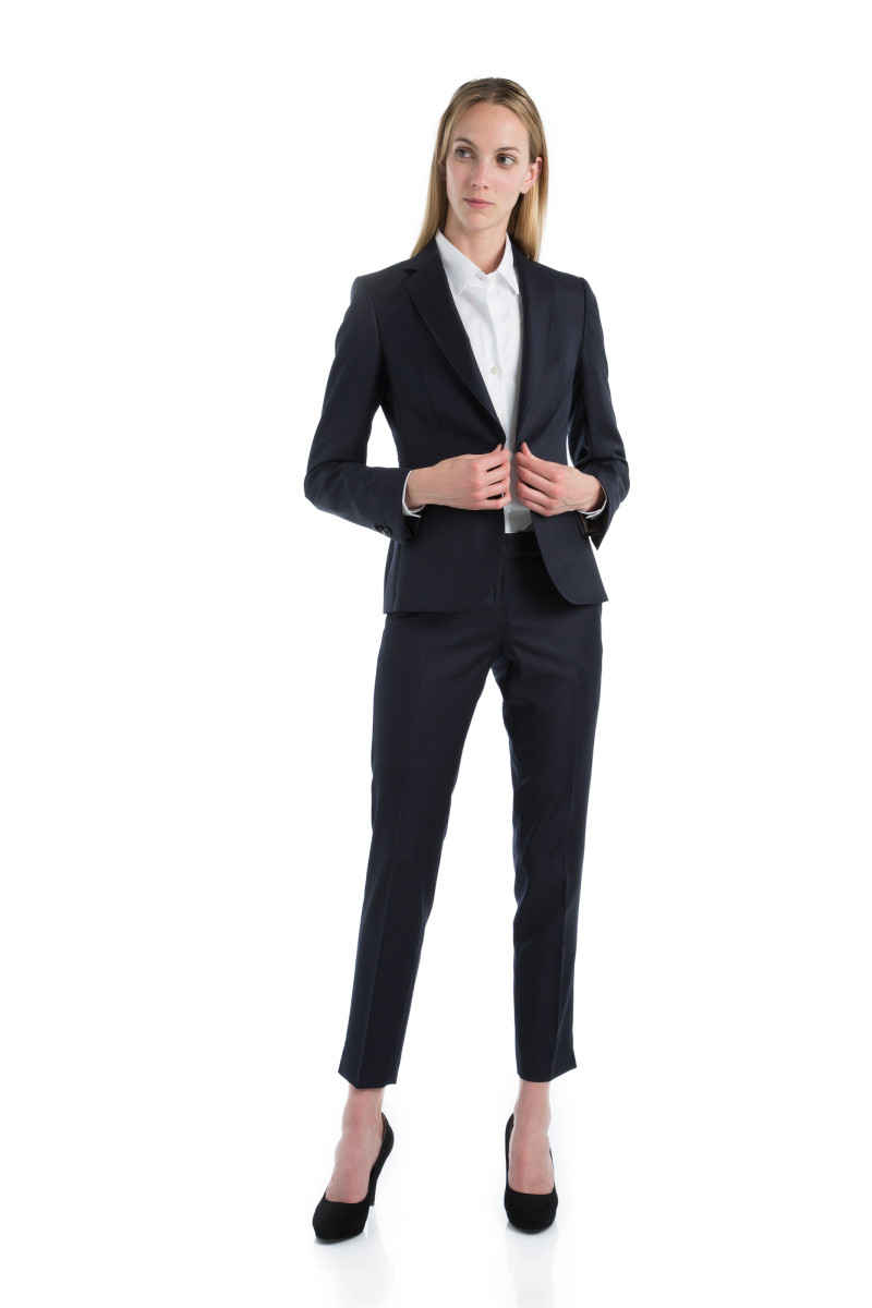 Tailor-fitted cigarette pants in pure wool Vitale Barberis Canonico 110's