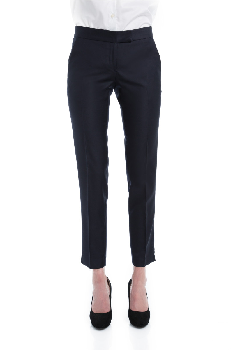 Tailleur cintré pantalon cigarette en pure laine Vitale Barberis Canonico 110's