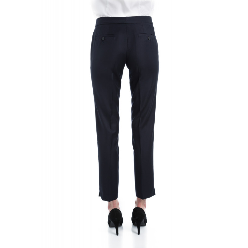 Cigarette pants women wool 110's Vitale Barberis Canonico