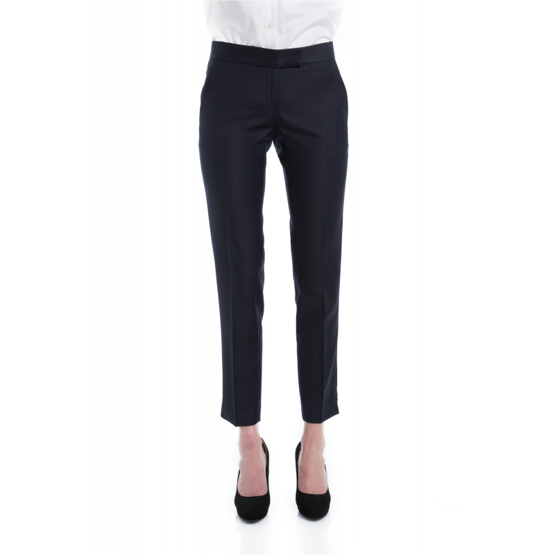 Cigarette pants women wool 110's Vitale Barberis Canonico