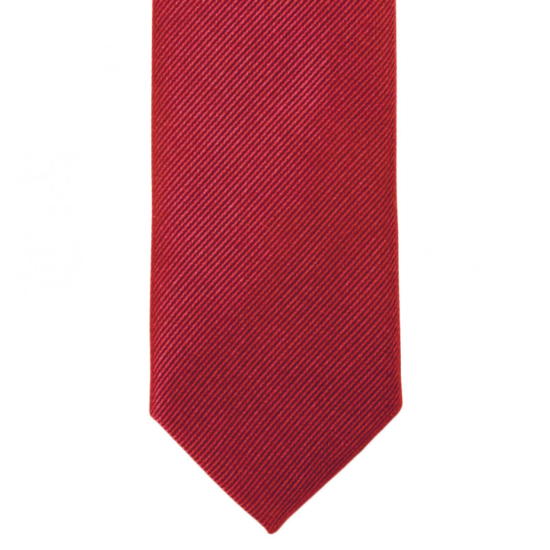 Thin tie in pure silk smooth