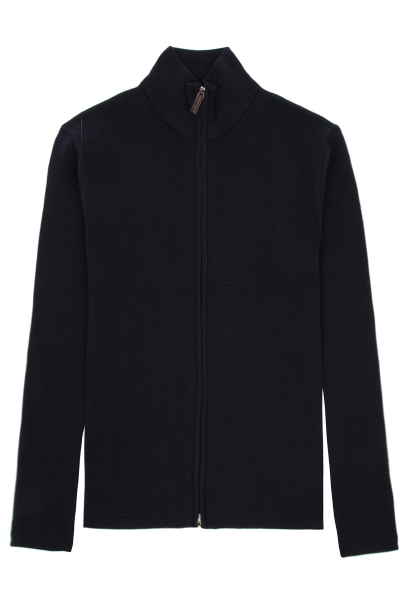 Gilet pure laine Viny mérinos zip