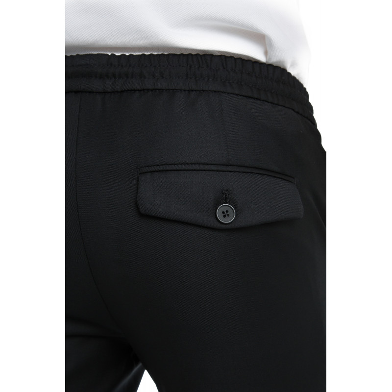 Pantalon en pur laine 110's avec cordon de serrage