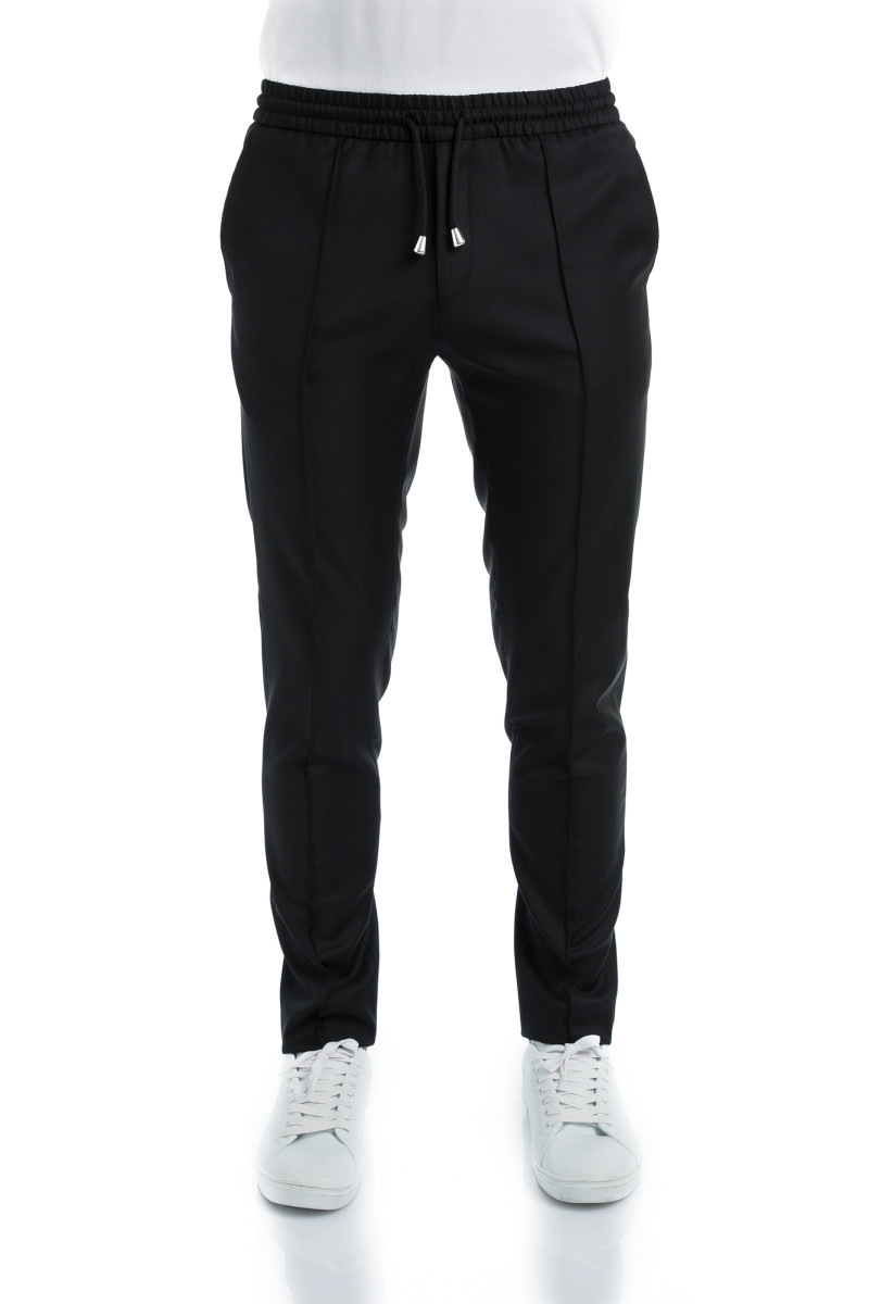 Pantalon en pur laine 110's avec cordon de serrage