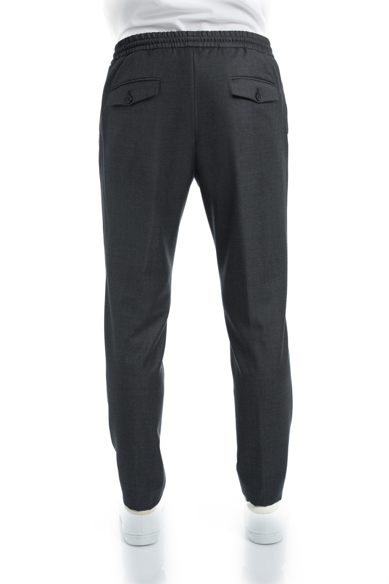 Pantalon en pur laine 110's avec cordon de serrage