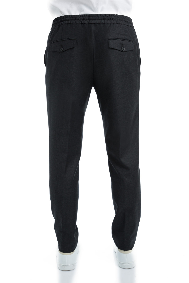 Pantalon en pur laine 110's avec cordon de serrage