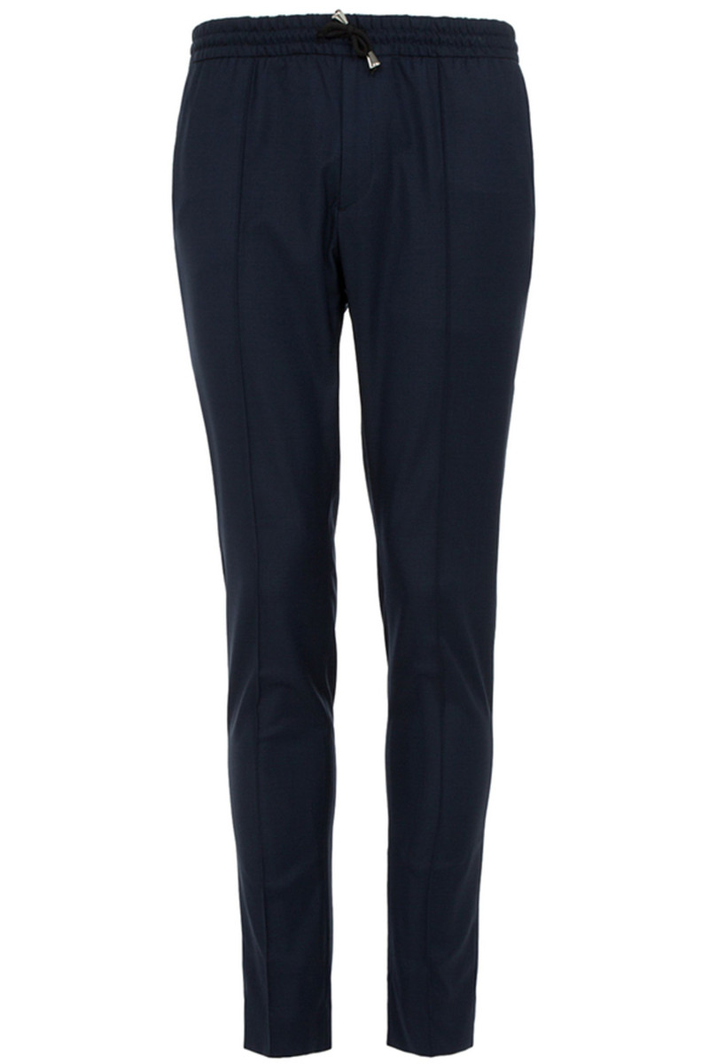 Pantalon en pur laine 110's avec cordon de serrage