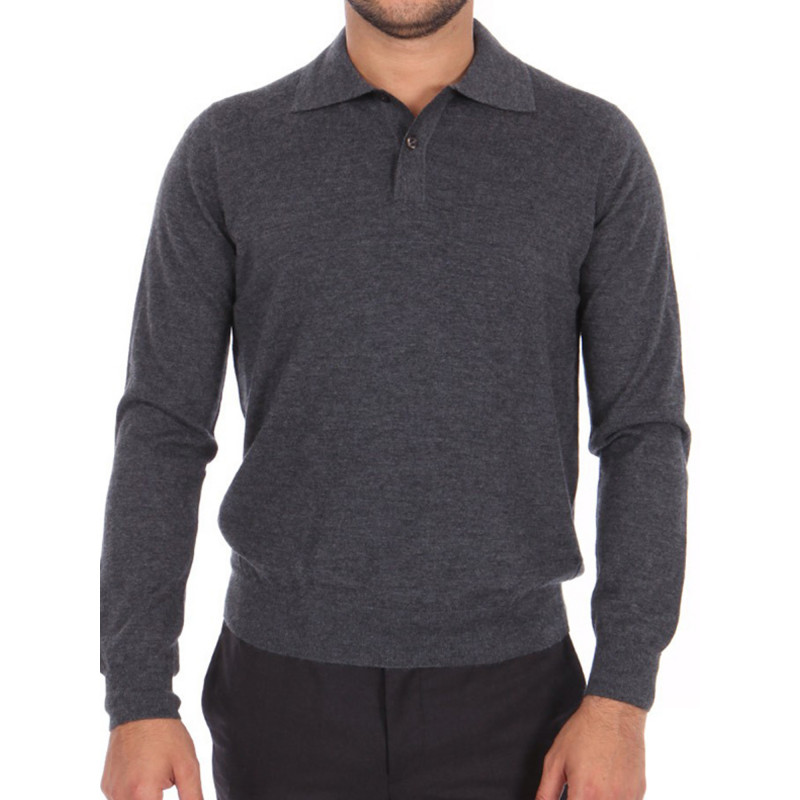 Polo shirt mens 100% cashmere end