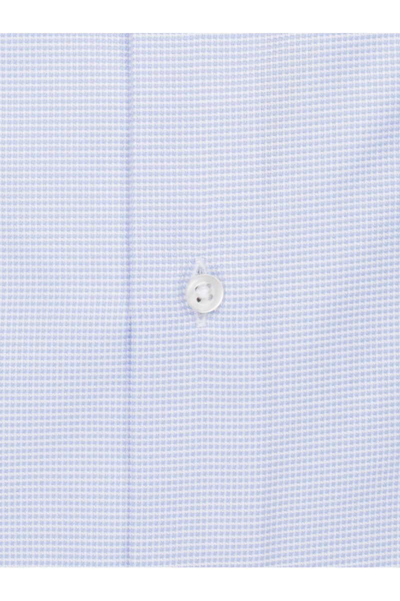 Chemise droite en pur coton piqué