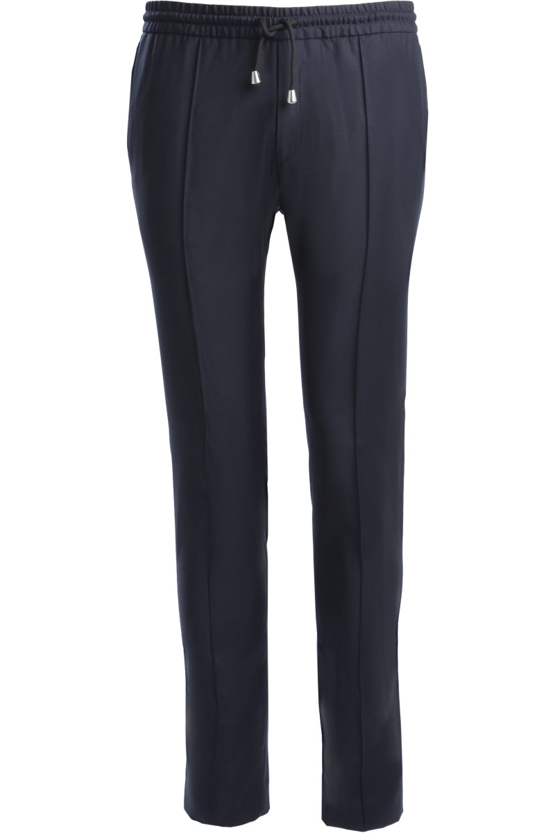 Pantalon en pur laine 110's avec cordon de serrage