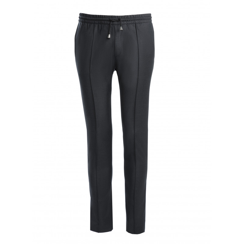 Pantalon en pur laine 110's avec cordon de serrage