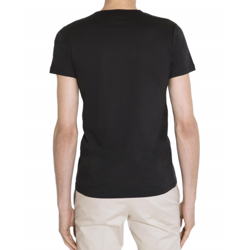 T-shirt man V-neck jersey 100% cotton