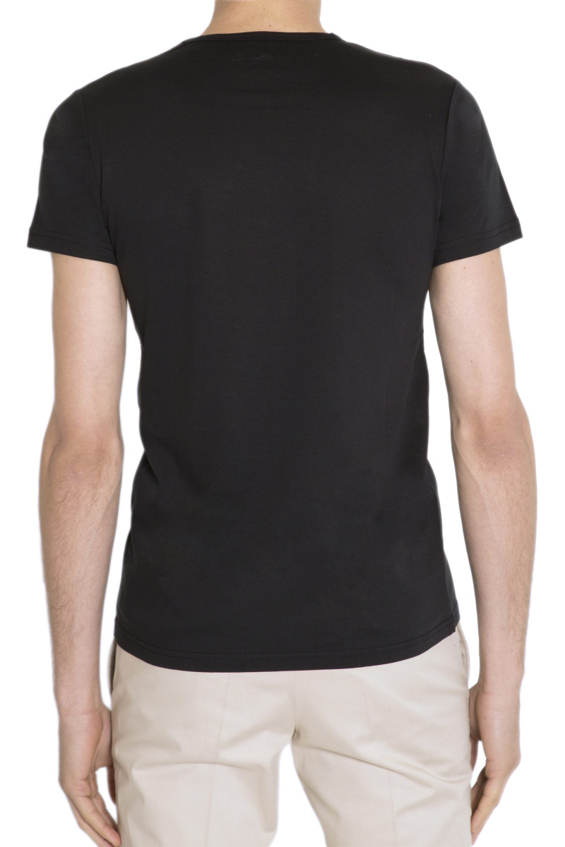 T-shirt homme col rond en fil d'Écosse