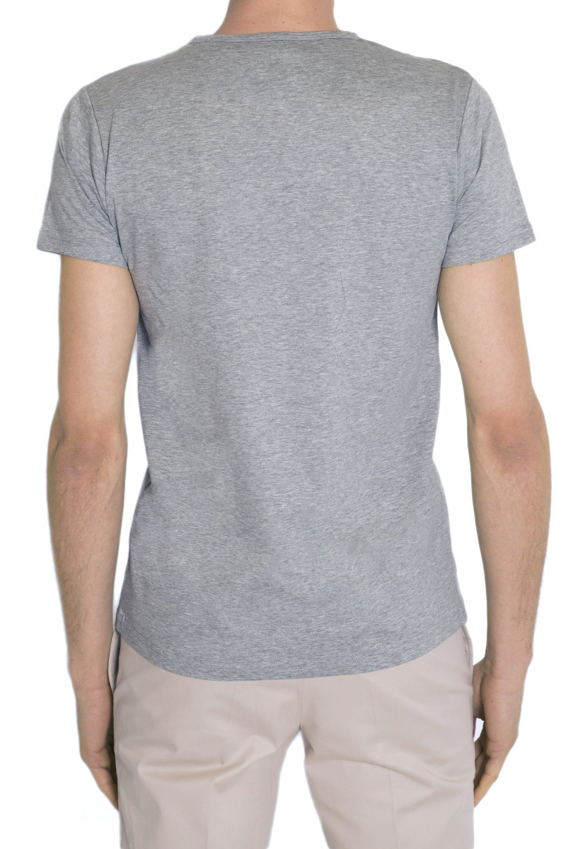 T-shirt man V-neck jersey 100% cotton