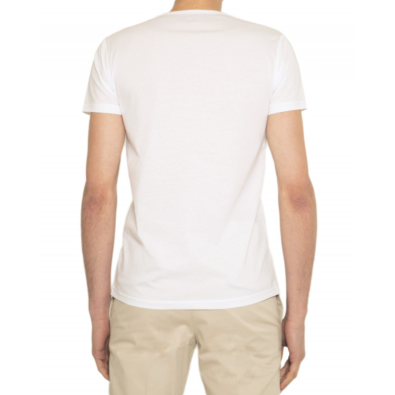 T-shirt man V-neck jersey 100% cotton