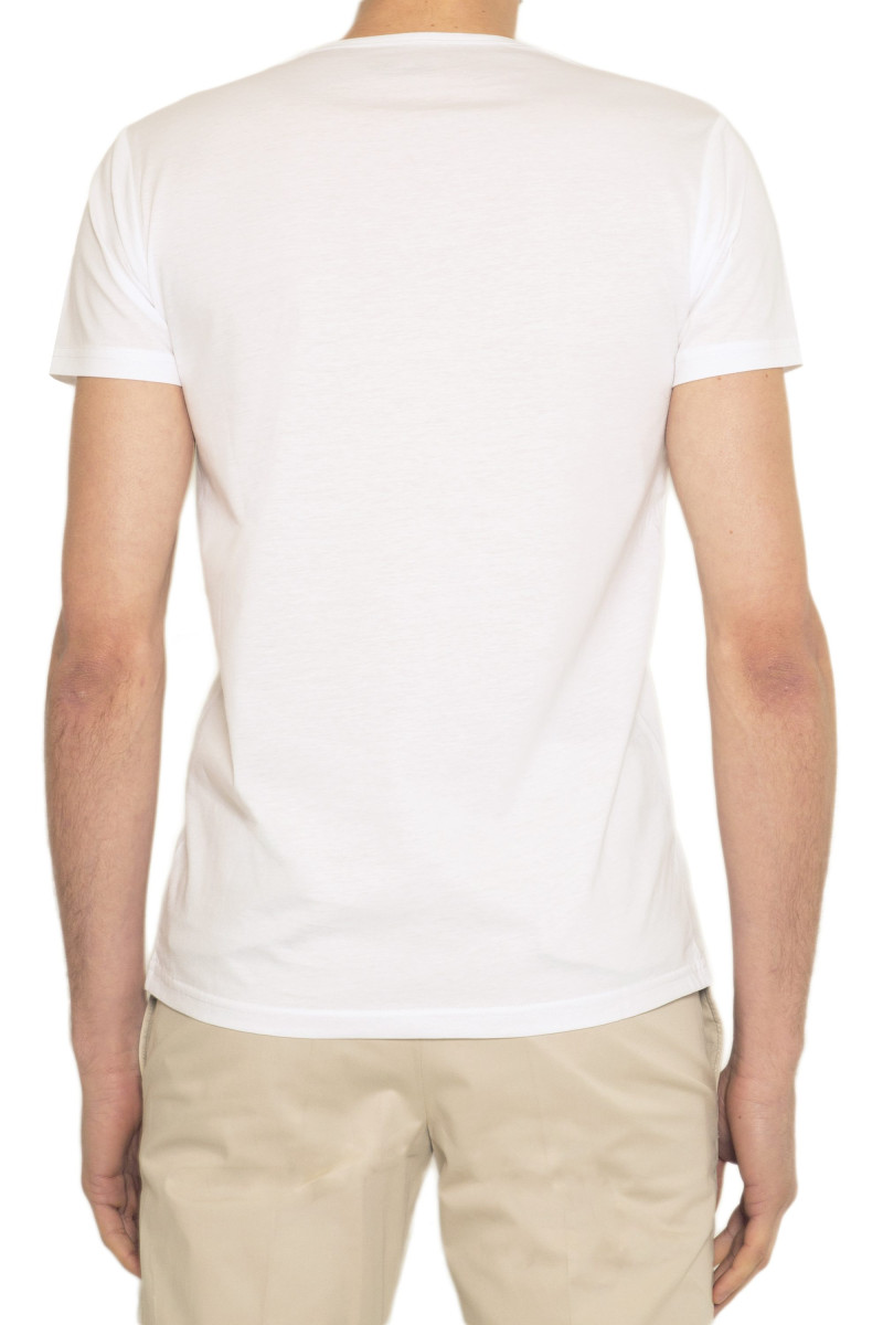 T-shirt man V-neck jersey 100% cotton