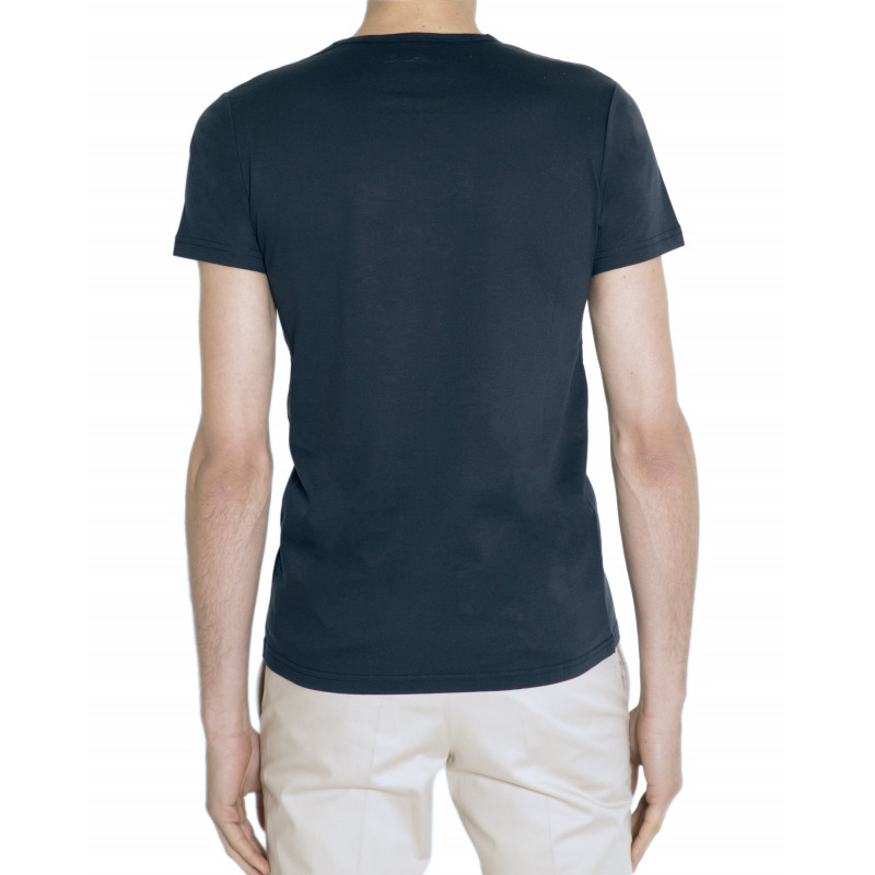 T-shirt homme col rond en fil d'Écosse