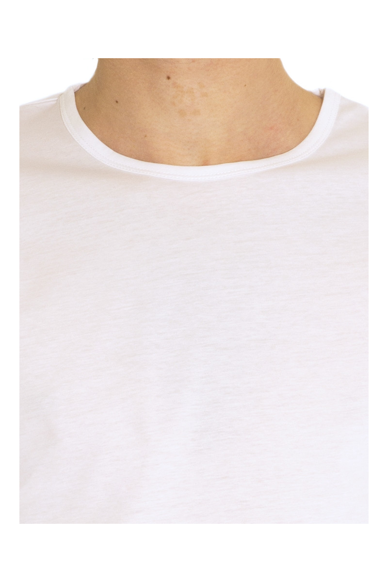 T-shirt homme col rond en fil d'Écosse