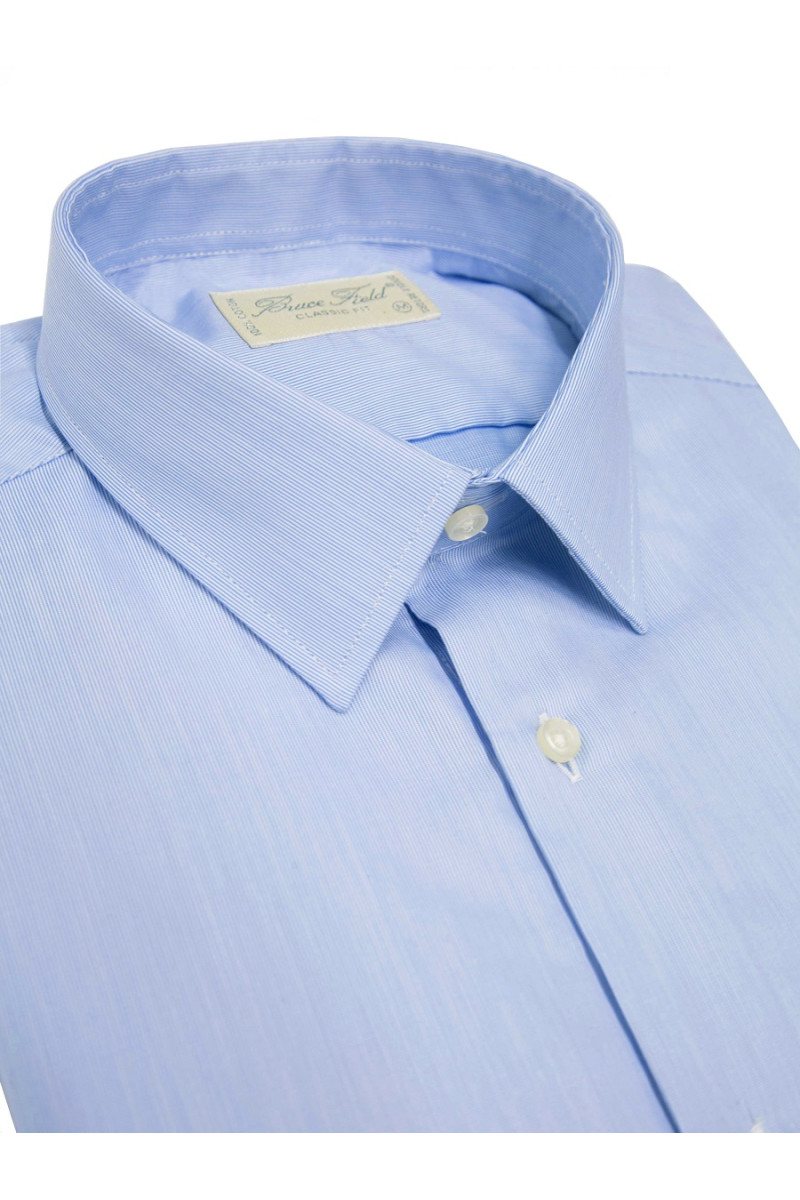 Shirt man the right to fine scratches Monarchs pure cotton double twisted