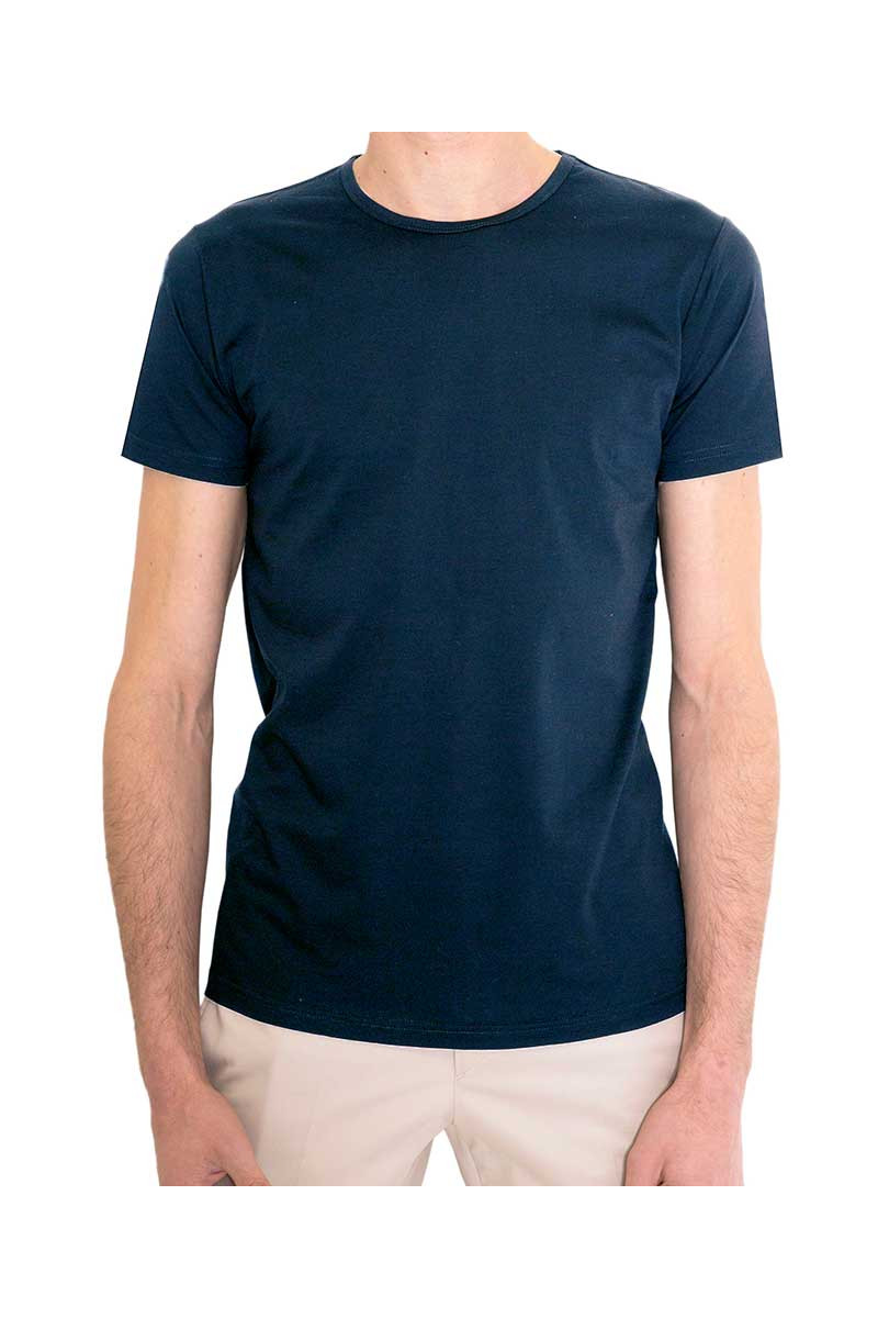 T-shirt man V-neck jersey 100% cotton