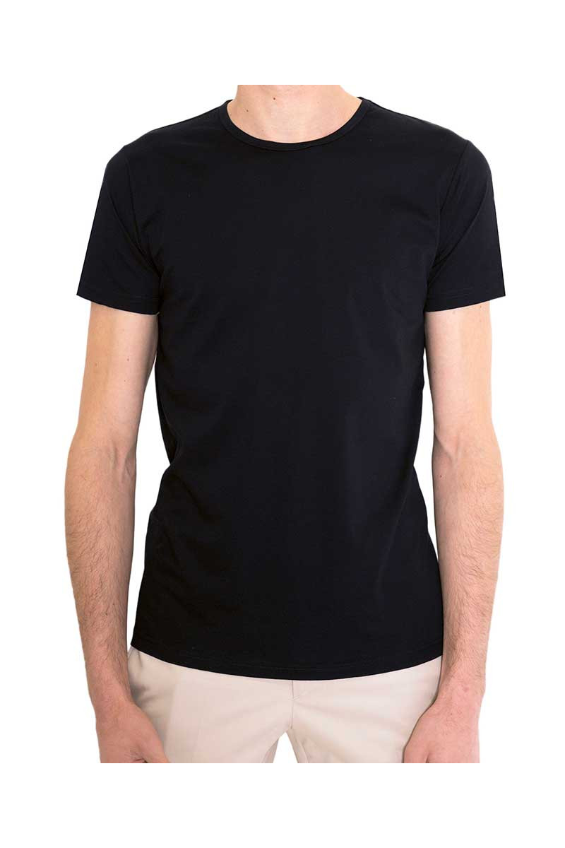 T-shirt man V-neck jersey 100% cotton