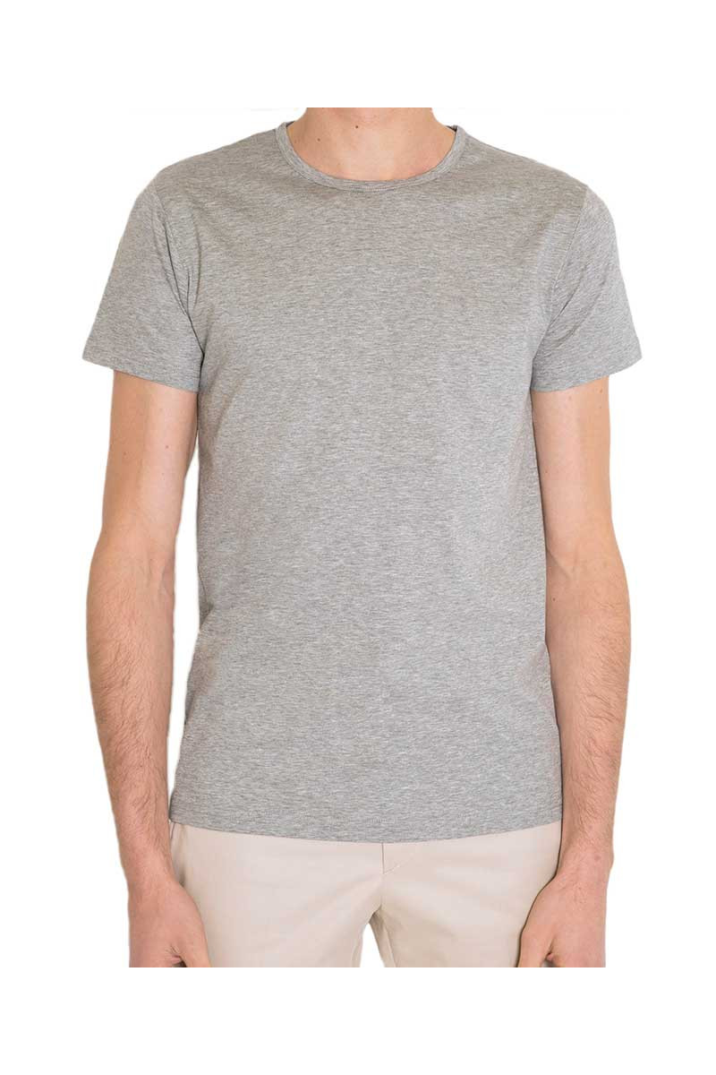 T-shirt homme col rond en fil d'Écosse