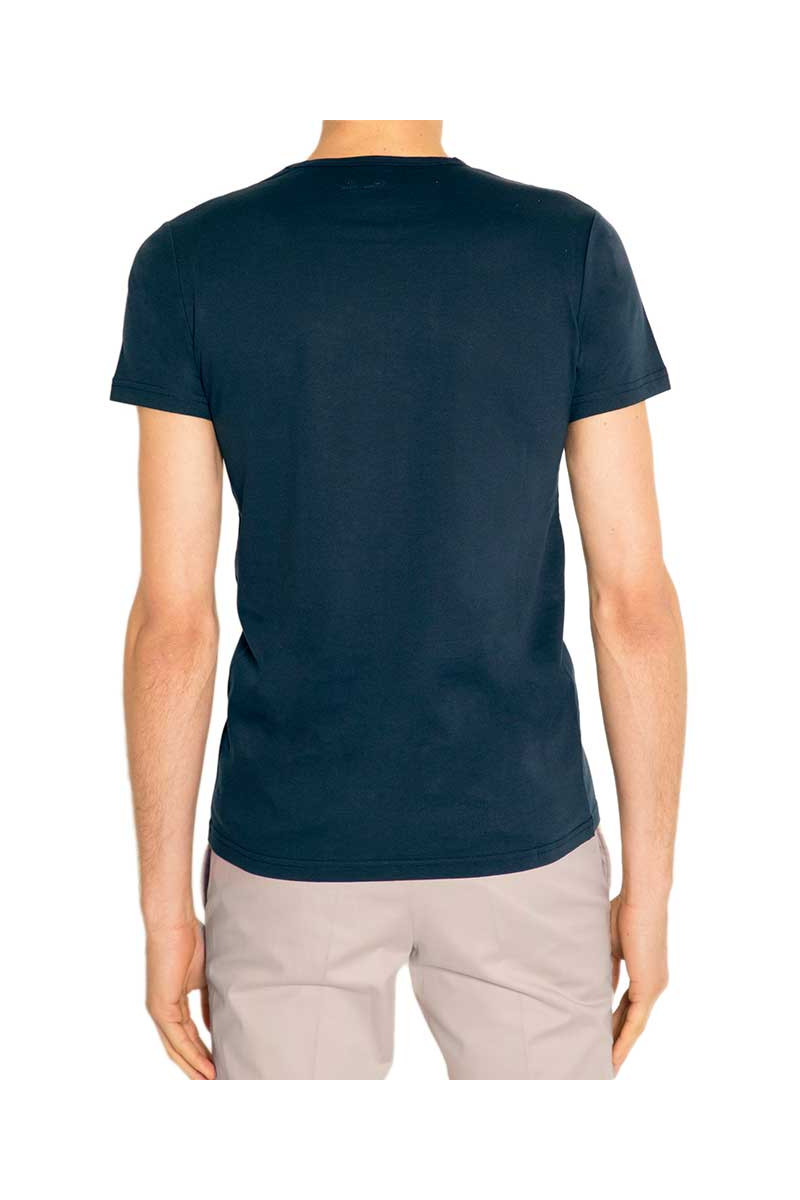 T-shirt man V-neck jersey 100% cotton
