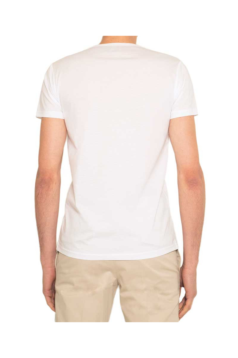 T-shirt man V-neck jersey 100% cotton