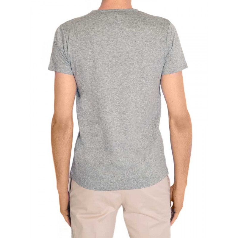 T-shirt man V-neck jersey 100% cotton