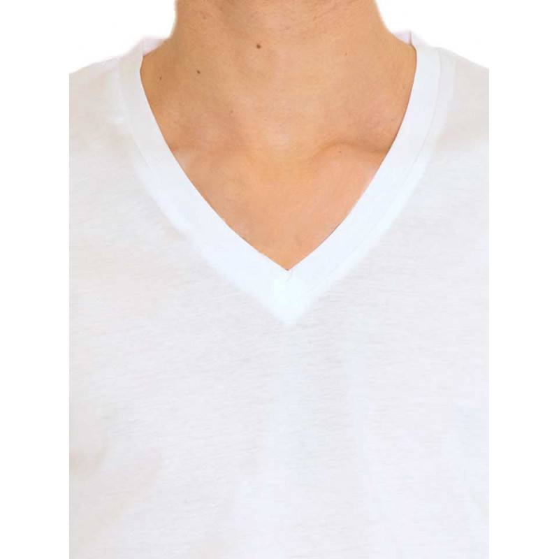 T-shirt man V-neck jersey 100% cotton