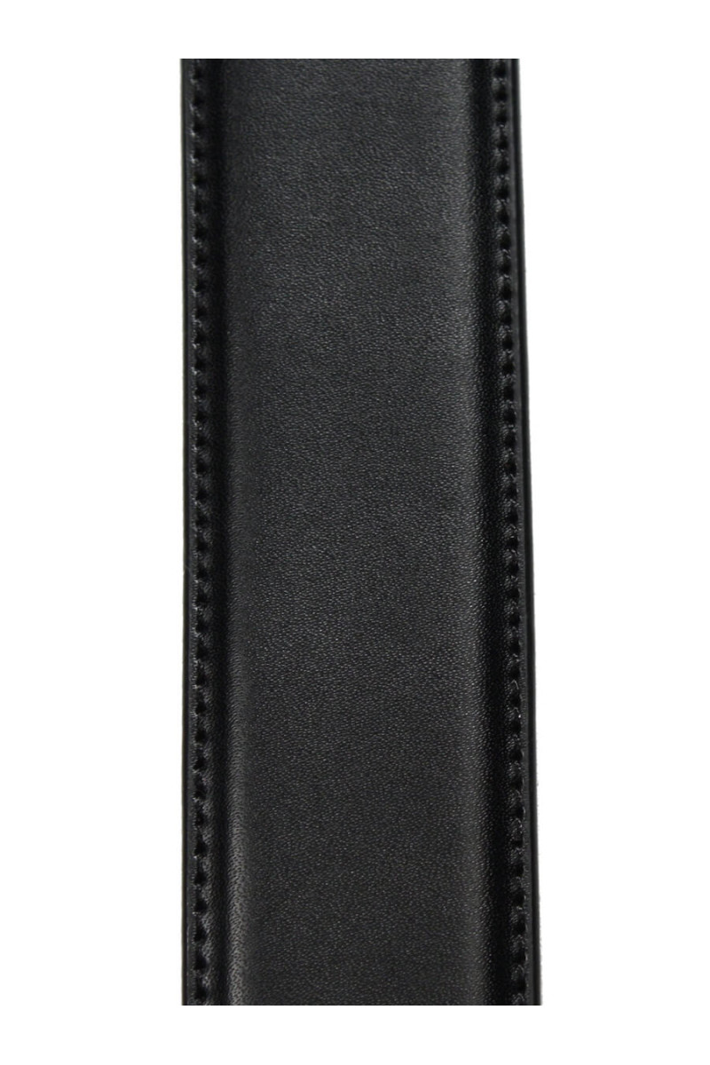 Ceinture homme cuir lisse surpiqué ton sur ton