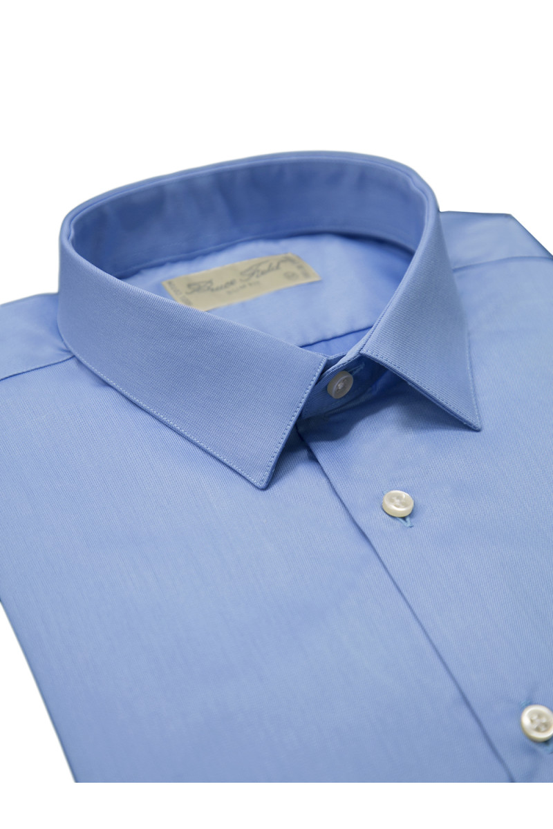 Chemise homme Benton cintrée blanc uni