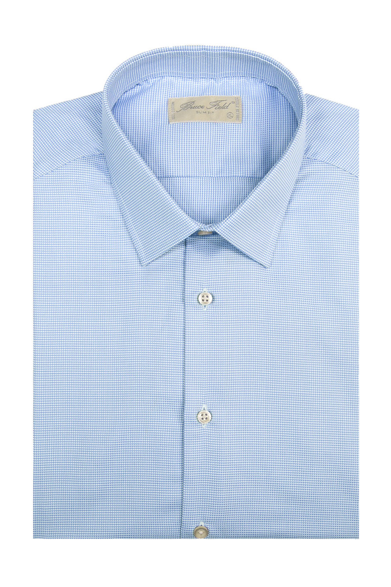 Chemise cintrée en pur coton piqué