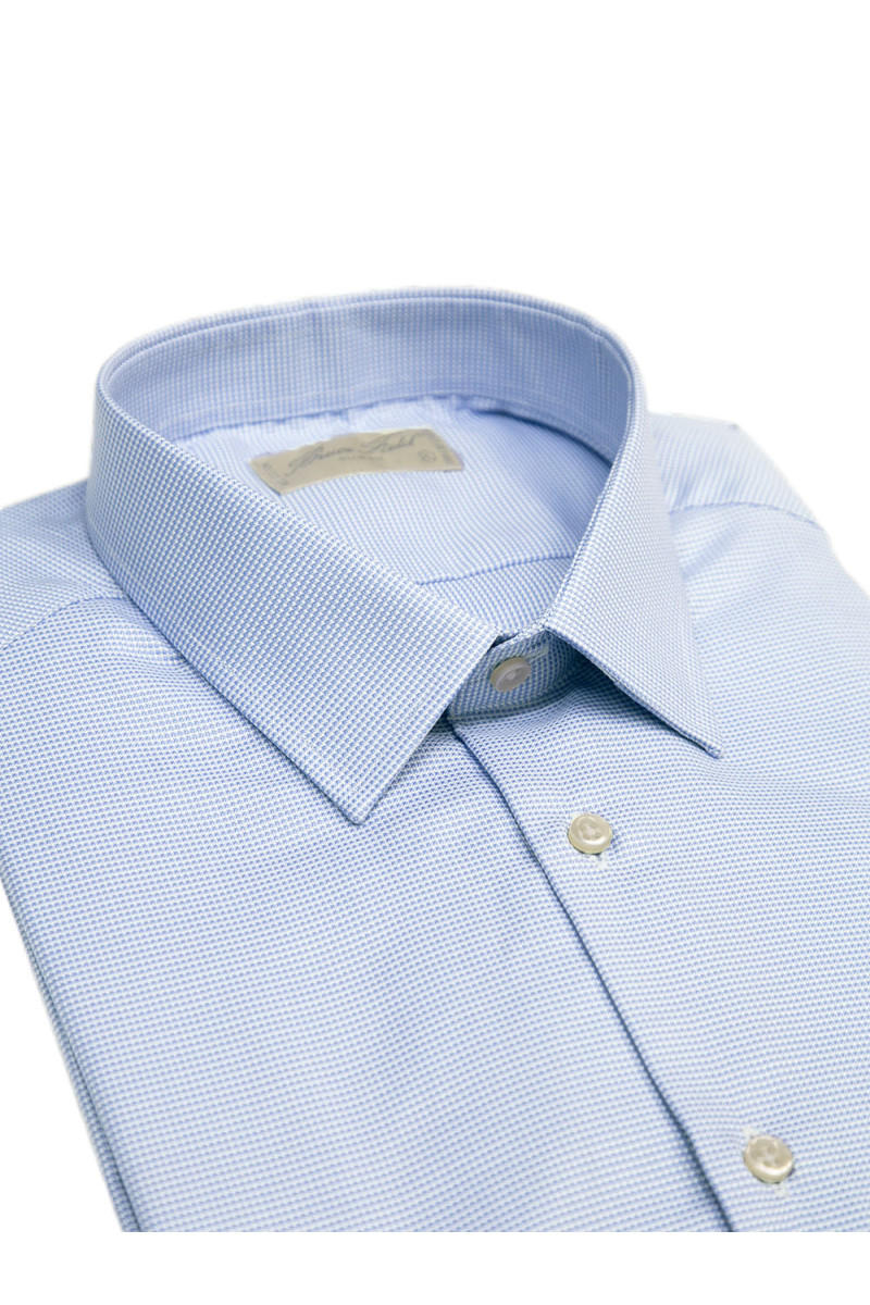 Chemise cintrée en pur coton piqué