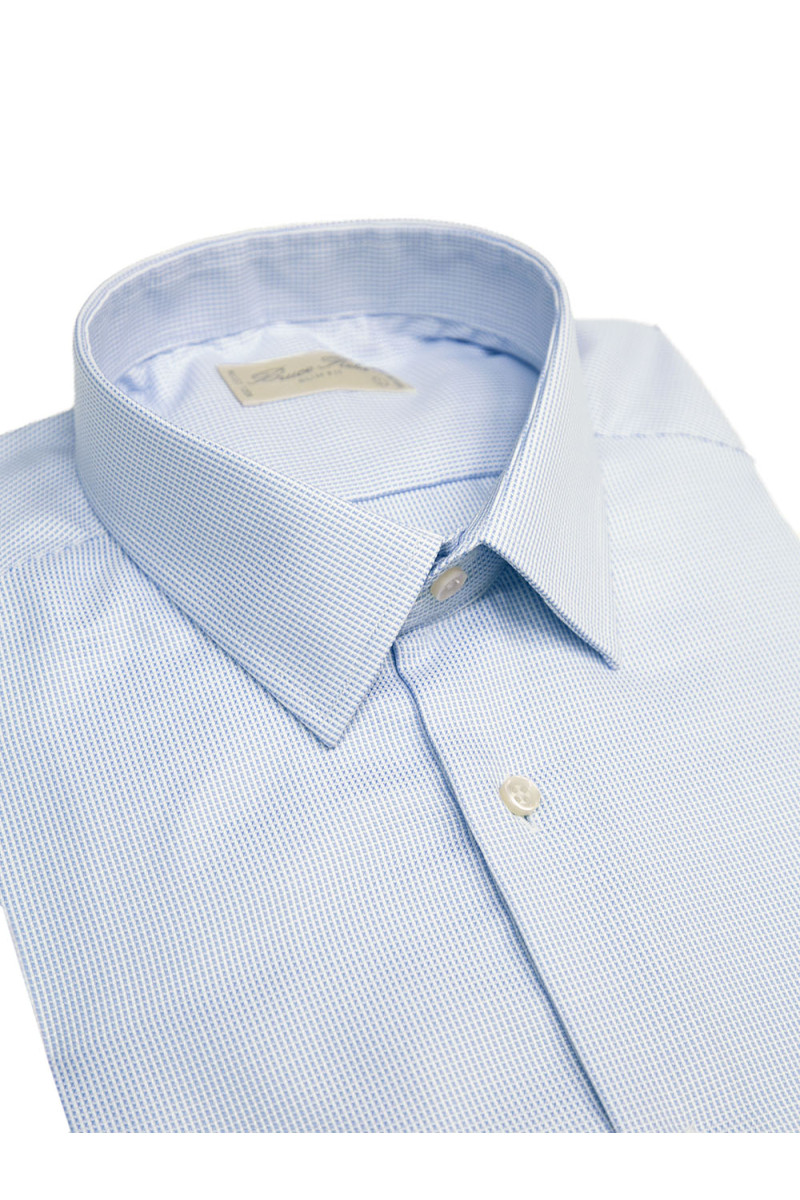 Chemise cintrée en pur coton piqué