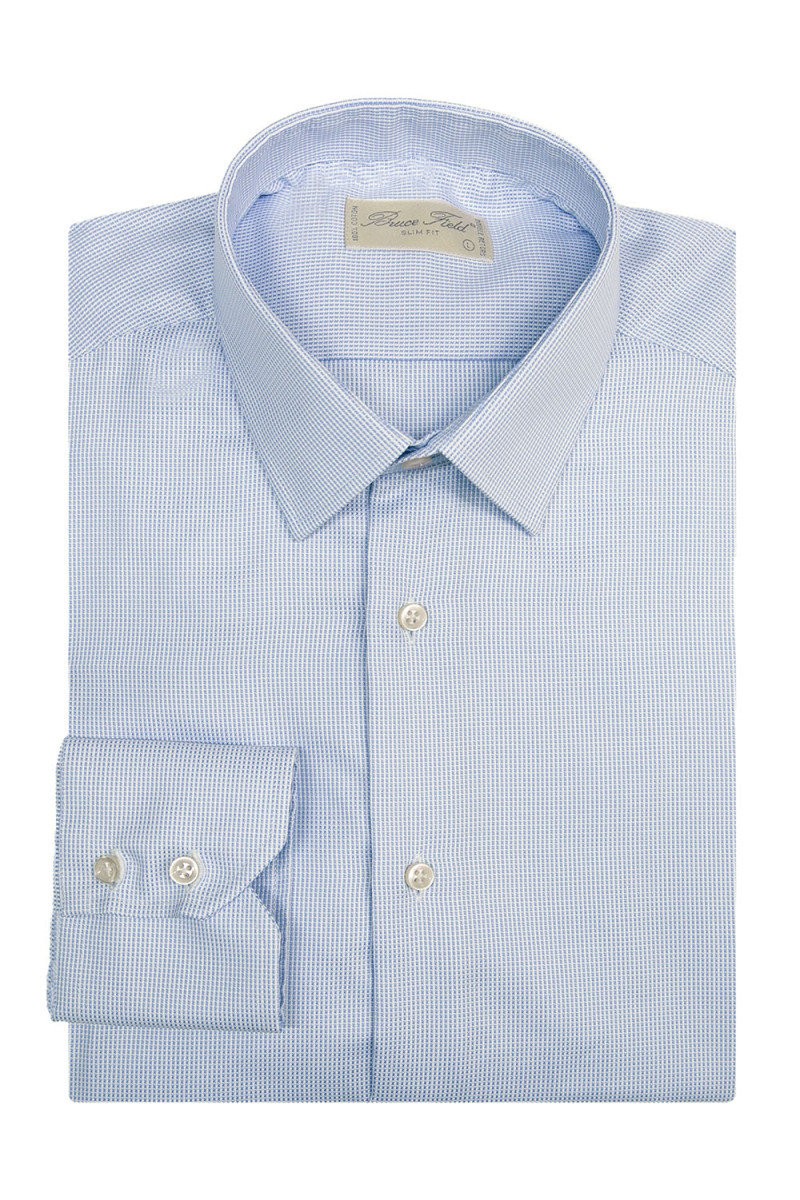 Shirt man slim fit cotton piqué