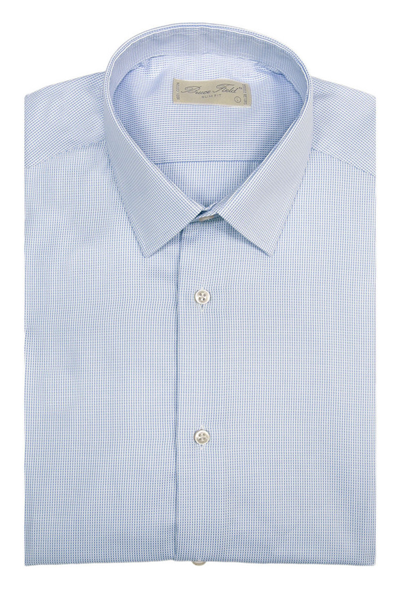 Chemise cintrée en pur coton piqué