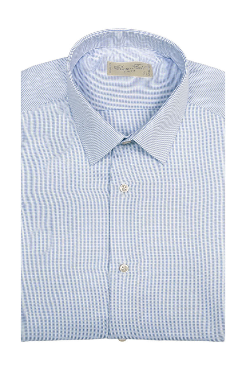 Shirt man slim fit cotton piqué