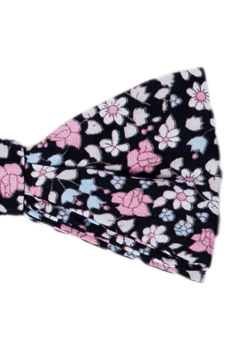 Noeud papillon Flowers en coton