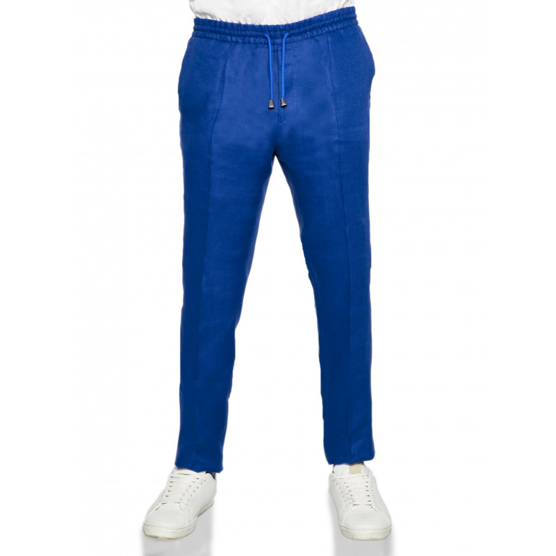 Pantalon Dany 100% lin avec cordon de serrage