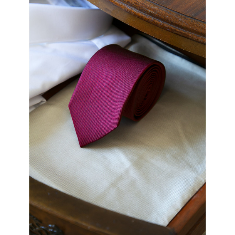 Tie pure silk fine rib