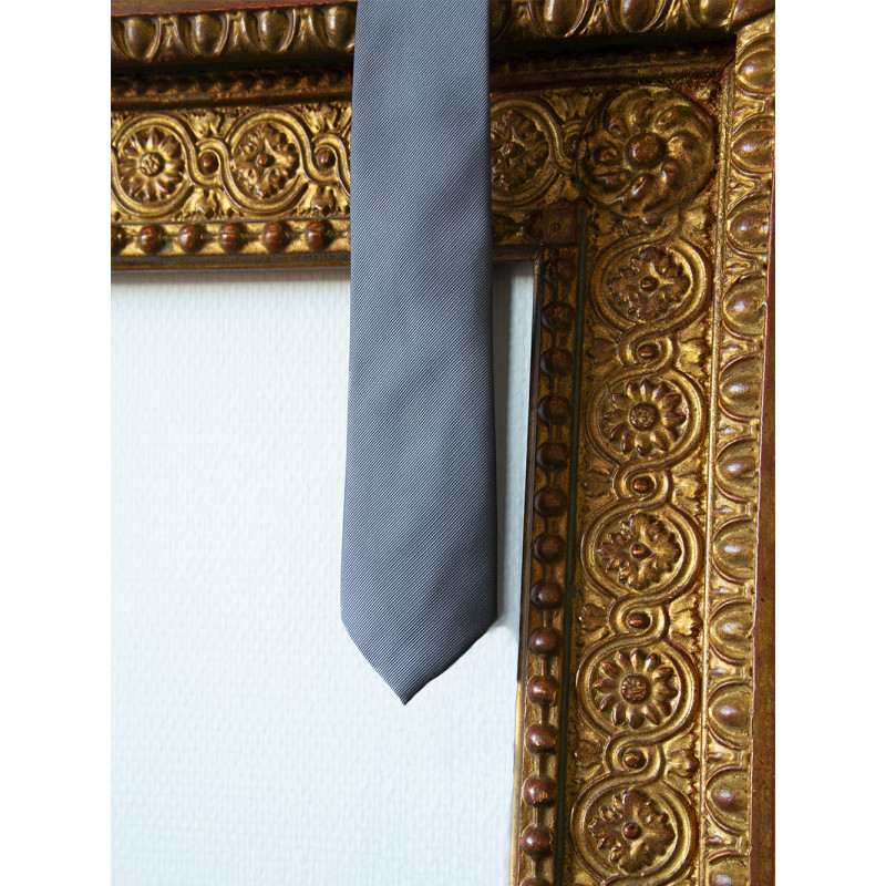 Tie pure silk fine rib